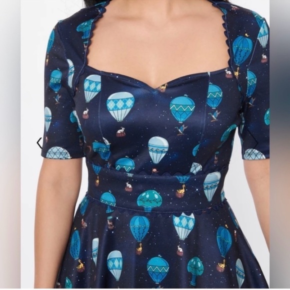 NWT Unique Vintage Hot‎ Air Baloon Dress Size XL / 14 - Picture 4 of 15